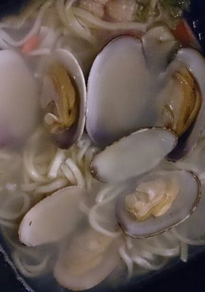 ボンゴレ風あさり汁そば-レシピのメイン写真