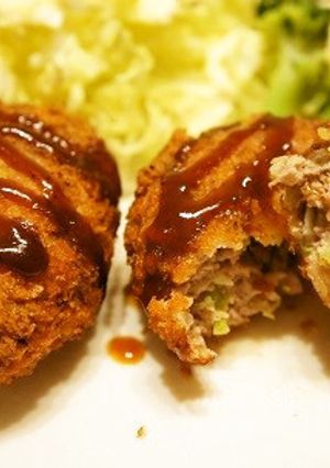 お野菜たっぷりジューシーメンチカツ-レシピのメイン写真