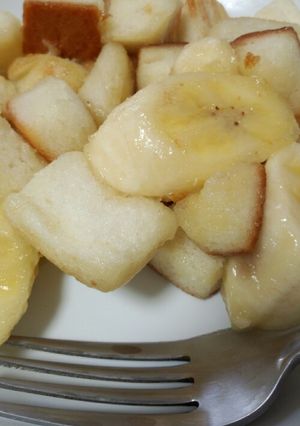 簡単バナナでフライパントースト-レシピのメイン写真