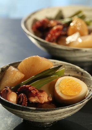 天然だしパックで作る蛸と大根と卵の旨煮-レシピのメイン写真