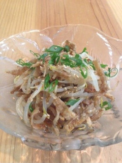 パリパリ☆鶏皮のモヤシポン酢-レシピのメイン写真