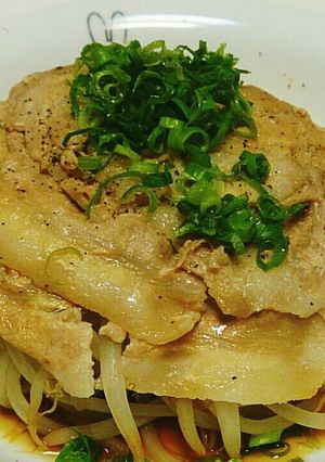 レンジで作る蒸し豚もやし♡-レシピのメイン写真