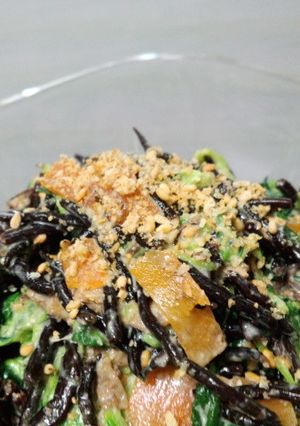 ひじきの煮物と小松菜の鉄分豊富サラダ-レシピのメイン写真
