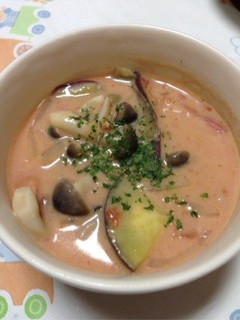 食物繊維たっぷり♡トマト豆乳シチュー-レシピのメイン写真