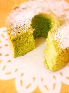 抹茶シフォンケーキ-レシピのメイン写真
