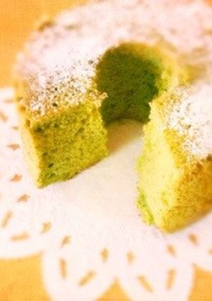 抹茶シフォンケーキ-レシピのメイン写真