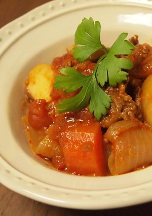 簡単！洋風トマト肉じゃが♪-レシピのメイン写真