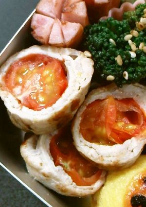 お弁当に☆ミニトマトの豚肉巻き-レシピのメイン写真