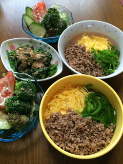 我が家の三色丼♫-レシピのメイン写真