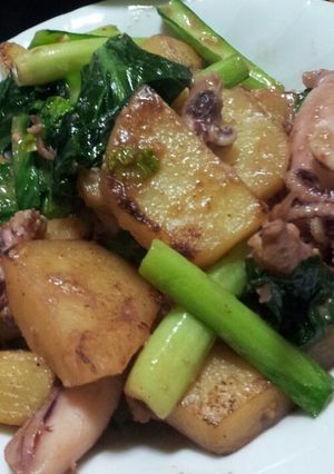 イカとじゃがいもの味噌バター炒め★-レシピのメイン写真