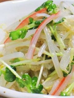 もやしと貝割れの彩りナムル-レシピのメイン写真