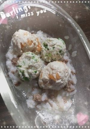 犬用 鶏の2色団子おじや★-レシピのメイン写真
