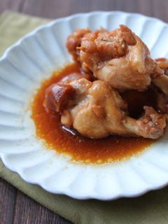 圧力鍋で☆鶏手羽元の梅煮-レシピのメイン写真