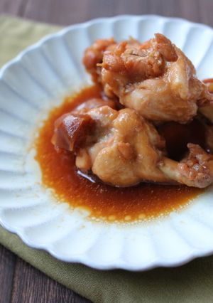 圧力鍋で☆鶏手羽元の梅煮-レシピのメイン写真