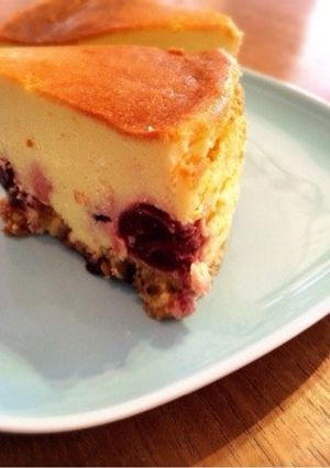 簡単☆NYチーズケーキwithチェリー-レシピのメイン写真