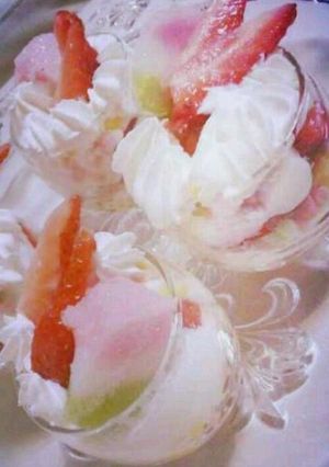 超簡単♪ひなまつりパフェ☆-レシピのメイン写真