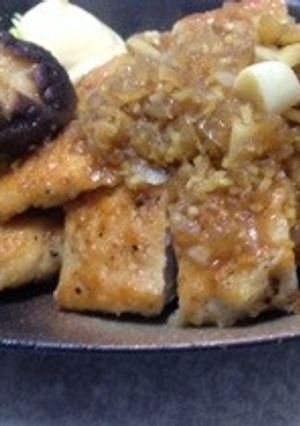 ガッツリヘルシー、鶏胸肉の生姜焼き-レシピのメイン写真