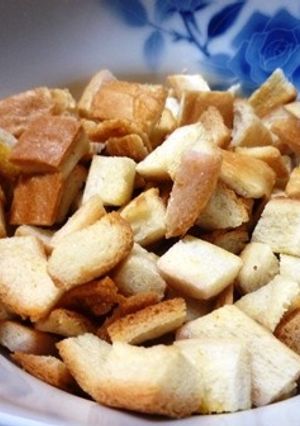 ノンフライヤーでパン耳簡単クルトン-レシピのメイン写真