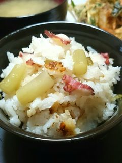 味付簡単★ふき入りたこ飯(炊き込みご飯)-レシピのメイン写真