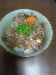 ごめん!手抜きm(__)m豚コマの豚丼-レシピのメイン写真