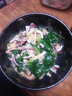 わけぎとイカの酢味噌あえ♪-レシピのメイン写真
