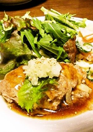 W❤大根ハンバーグ～ぽん酢照り焼き～-レシピのメイン写真