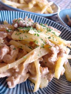豚肉とジャガイモのマヨネーズ炒め-レシピのメイン写真