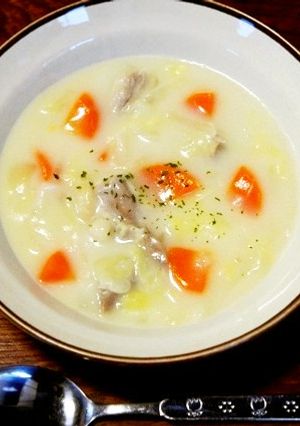 バターなしで☆鶏肉とキャベツのシチュー-レシピのメイン写真