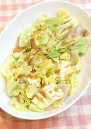 レンジで簡単！豚バラとキャベツの重ね蒸し-レシピのメイン写真