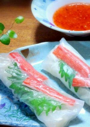 モッチモチ♪前菜生春巻き～簡単巻き方-レシピのメイン写真
