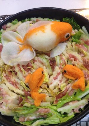 ☆金魚☆大根&人参おろしアート-レシピのメイン写真
