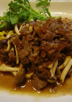 牛肉のシャンピリオンソース炒め-レシピのメイン写真