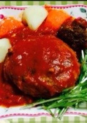 絶品☆煮込みチーズインハンバーグ♪-レシピのメイン写真