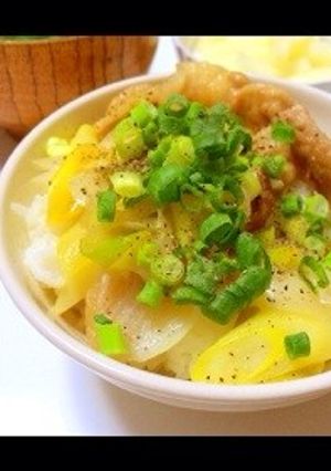 ネギ塩豚丼-レシピのメイン写真