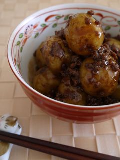 小じゃがいもと牛ひき肉の甘辛煮-レシピのメイン写真