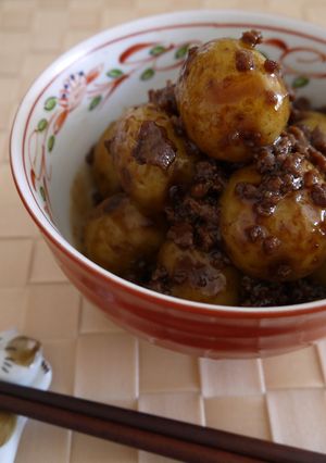 小じゃがいもと牛ひき肉の甘辛煮-レシピのメイン写真