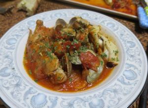 鶏手羽先肉とアサリのトマト煮込み-レシピのメイン写真