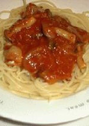 チキンとしめじのトマトパスタ-レシピのメイン写真