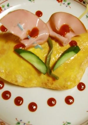 お好みドレッシングで春のオムライス-レシピのメイン写真