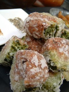 ゴーヤボートの肉詰め揚げ-レシピのメイン写真