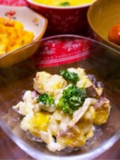 新玉ねぎとサツマイモのハニーマスタード-レシピのメイン写真
