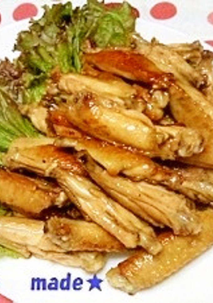 鶏手羽中のこっくり炒め-レシピのメイン写真
