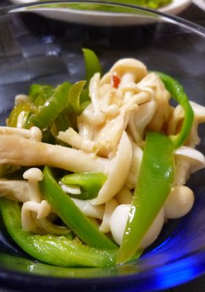 きのことピーマンのレンジ蒸し-レシピのメイン写真