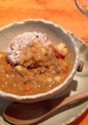 レンズ豆と根菜カレー-レシピのメイン写真