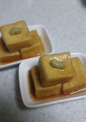 もっちり～生麩みたい♡高野豆腐の揚げ煮-レシピのメイン写真