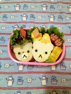 クマさんのサンドイッチ弁当-レシピのメイン写真