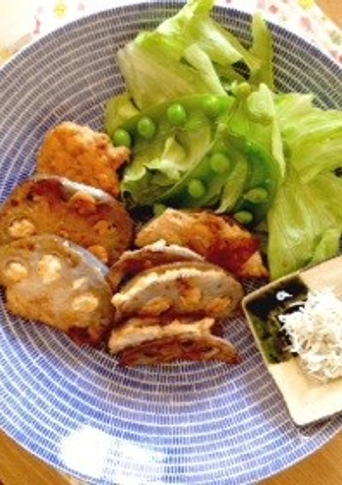 簡単 ご飯が進む！蓮根はさみ揚げ-レシピのメイン写真