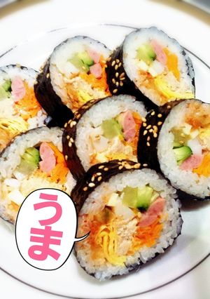 中毒♡簡単♡ツナマヨでキンパ♡-レシピのメイン写真