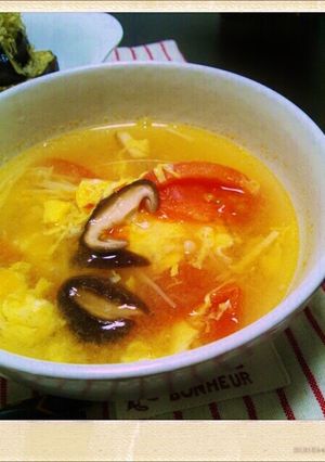 【話題入り】トマトと卵の酸辣湯-レシピのメイン写真
