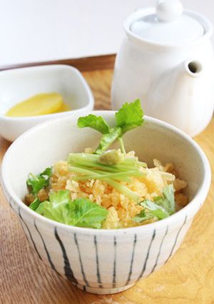 超簡単！旨出汁「天かす茶漬け」-レシピのメイン写真